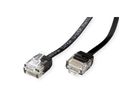 ROLINE patchkabel Cat.6A (klasse EA) UTP , extra plat, zwart, 1 m