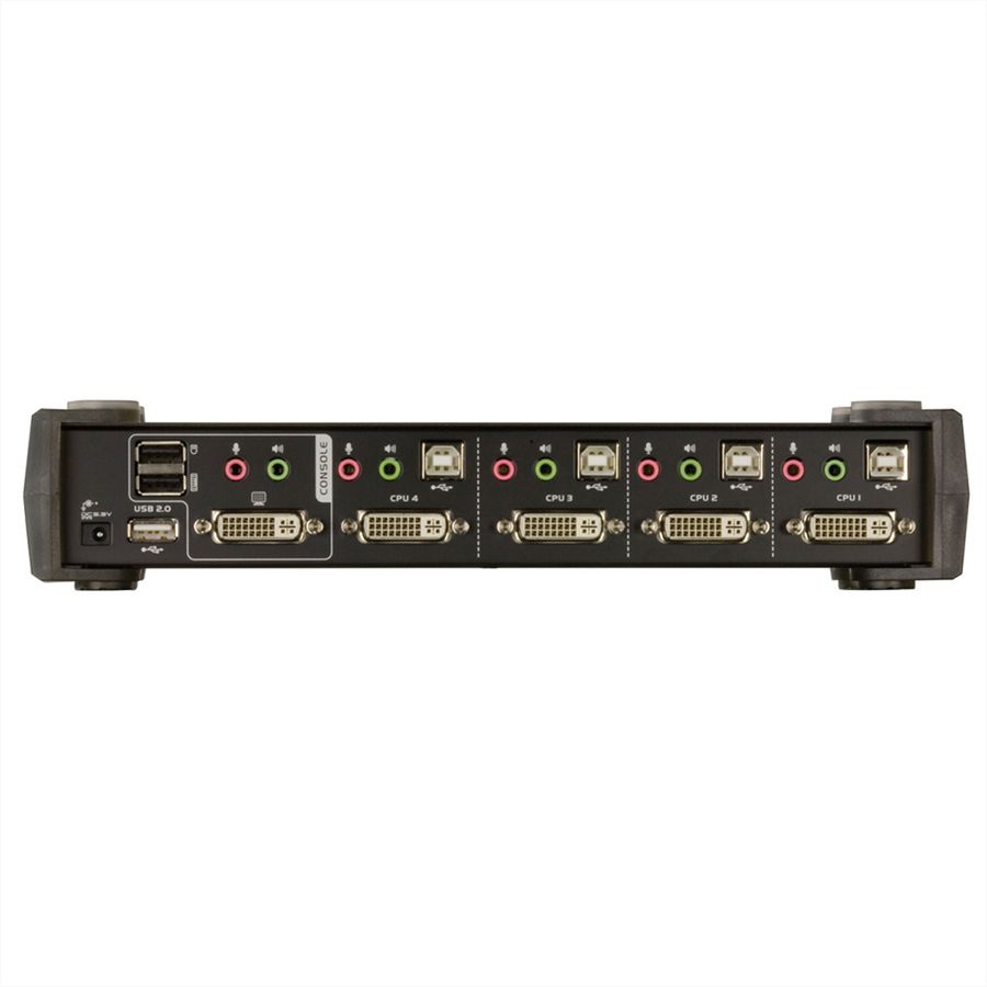 ATEN CS1764A KVM Switch DVI, USB, Audio, USB Hub, 4-Poorts