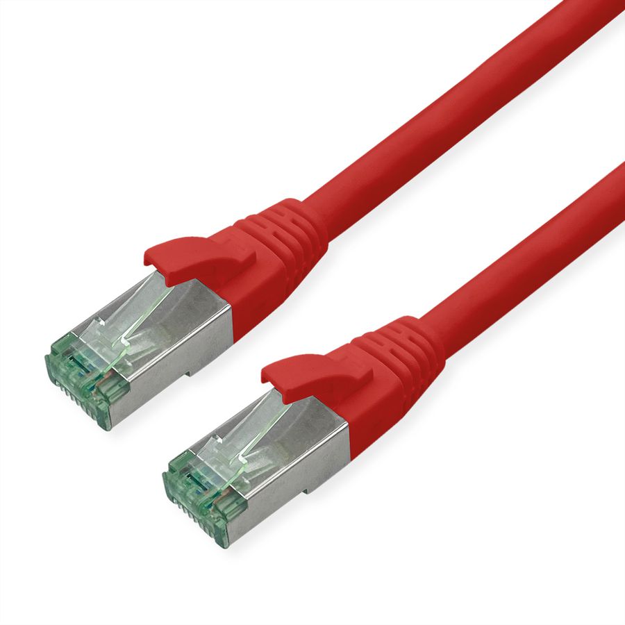 ROLINE RM Patchkabel Cat.6A S/FTP (PiMF), rood, 0,3 m