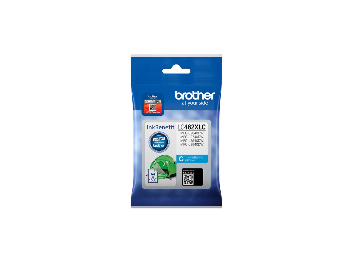 Brother LC462XLC inktcartridge 1 stuk(s) Origineel Hoog (XL) rendement Cyaan