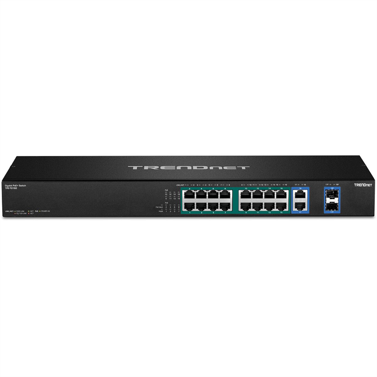 TRENDnet TPE-TG182F 18-poorts switch Gigabit High Power PoE+ 440W