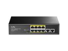 CUDY FS1010P 8-Port 10/100M PoE+ Switch 2 Uplink Ports 120W