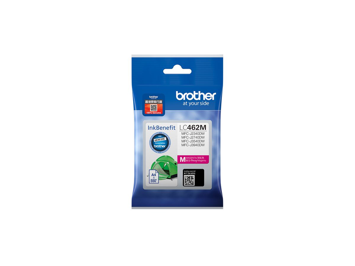 Brother LC462M inktcartridge 1 stuk(s) Origineel Normaal rendement Magenta