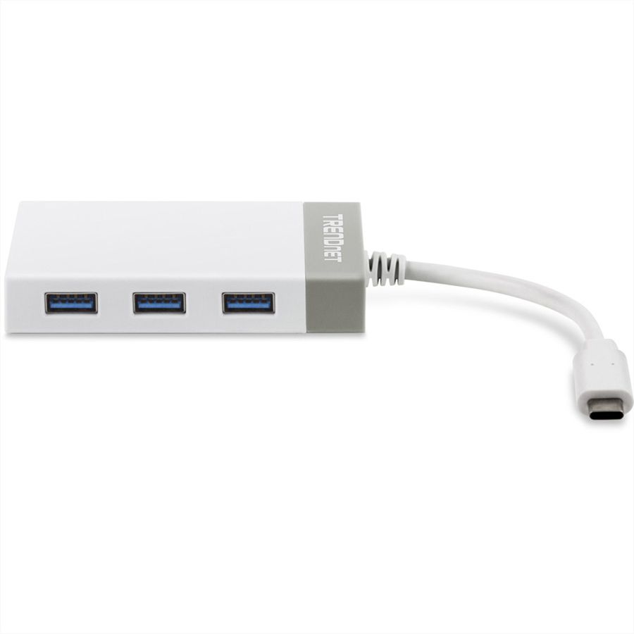 TRENDnet TUC-ETGH3 USB-C naar Gigabit Ethernet-adapter + USB-hub