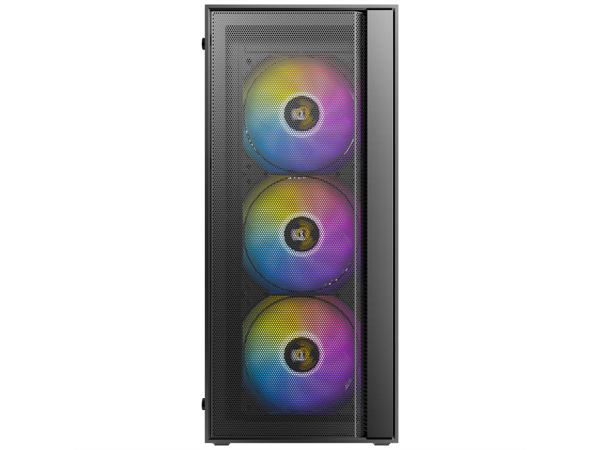 ANTEC AX65 ARGB PC Gehäuse Midi Tower Gaming ATX, schwarz