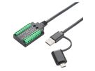 EXSYS EX-13003 USB 2.0 zu 1 x Seriell RS-232/422/485 und TTL Kabel mit 18-Pin Terminal Block