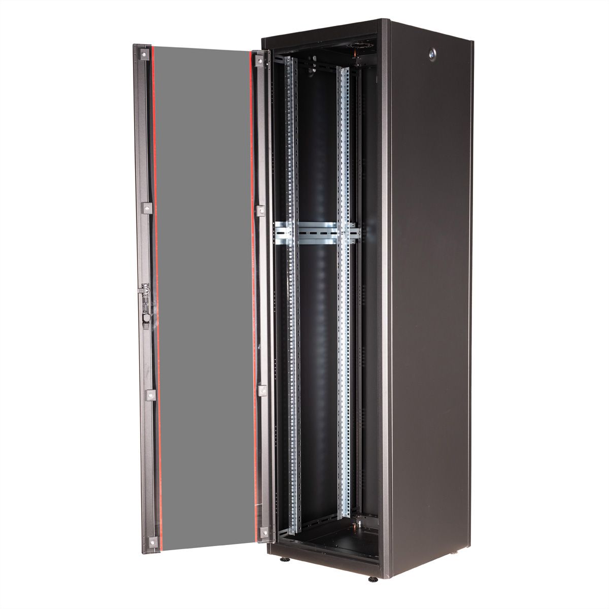 ROLINE 19-inch netwerkkast Basic 42 U, 600x600 BxD Glazen deur zwart