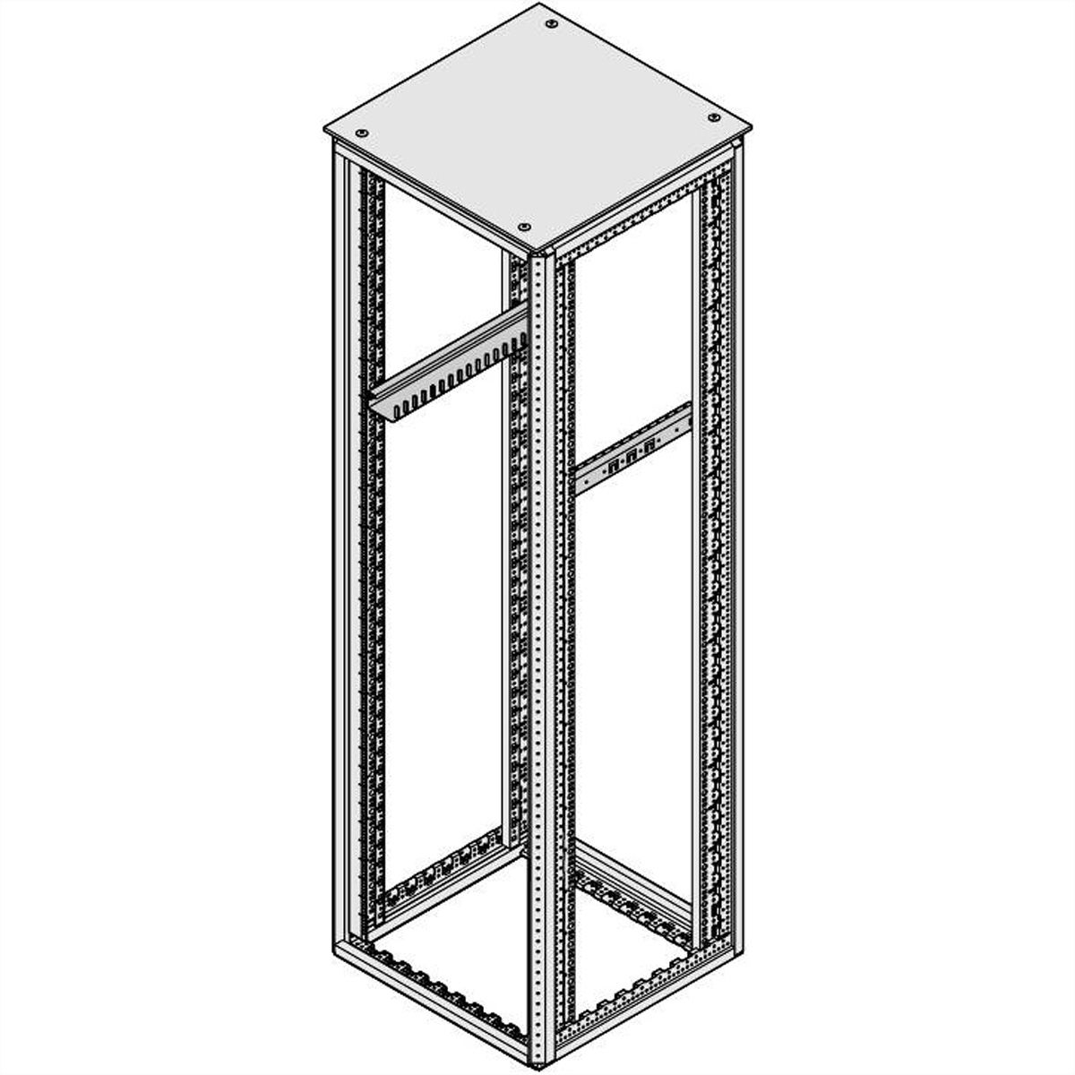 SCHROFF Varistar Geleiderail, 100 kg, 1 paar, 600D