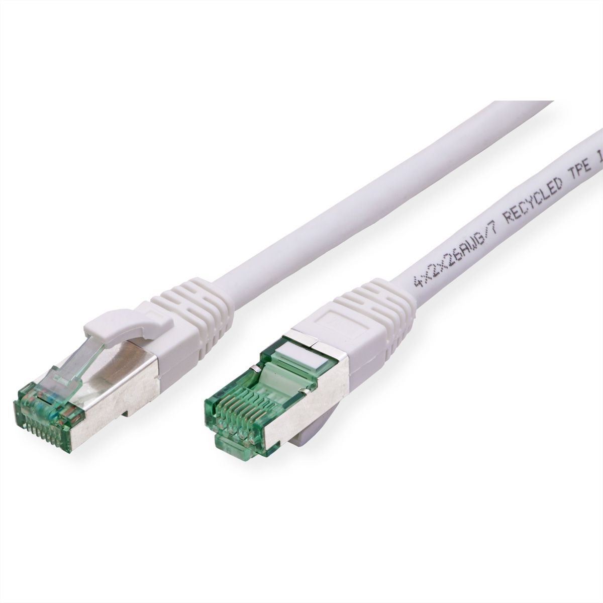ROLINE RM Patchkabel Cat.6A S/FTP (PiMF), wit, 5 m
