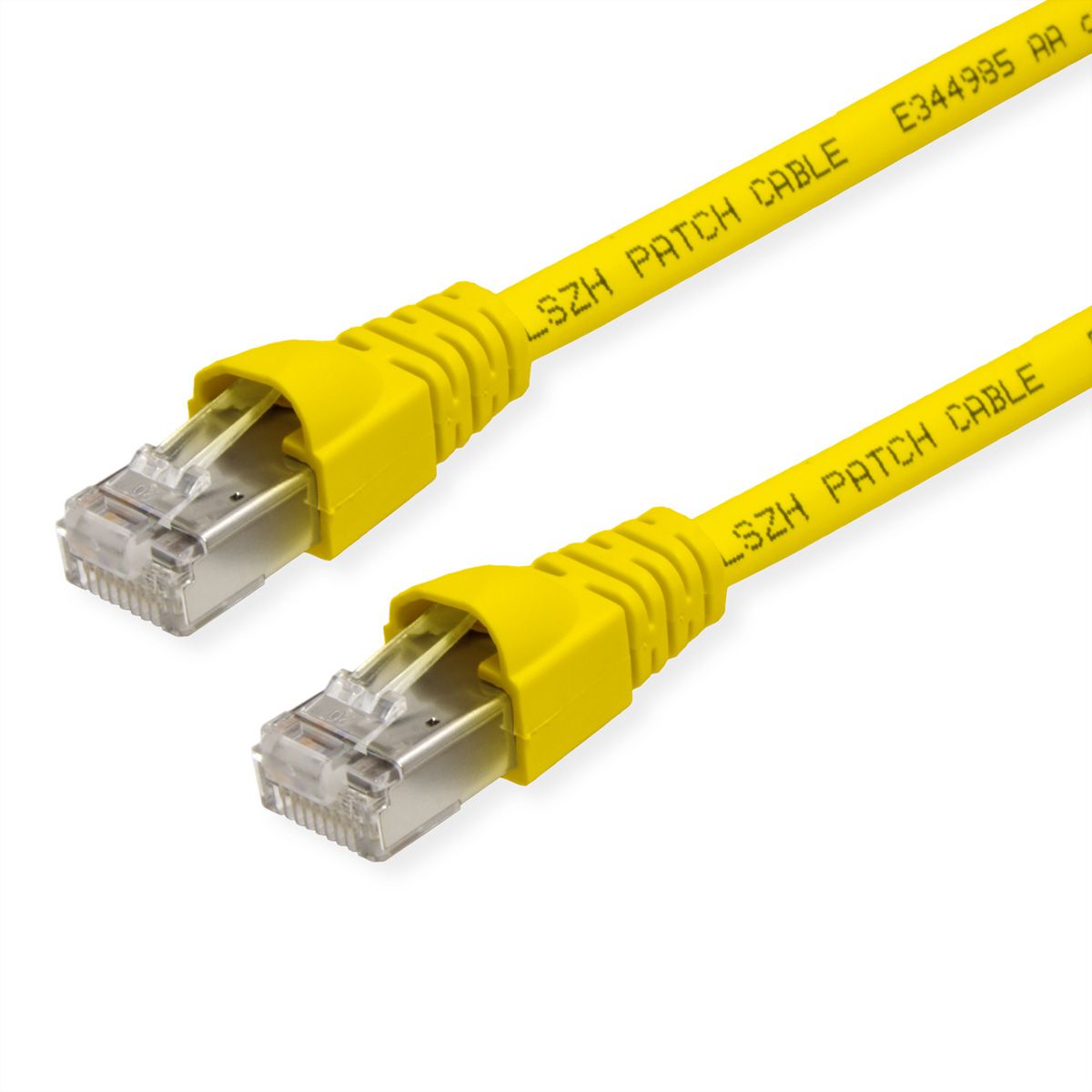 TELEGÄRTNER RJ45 Patch Cord S/FTP, Cat.6A, LSZH, yellow, 15 m