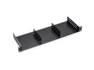 VALUE 19" Shelf, 1U, with 2 adjustable dividers, black