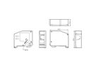 ROLINE Keystone Holder, empty, DIN-Rail, 180°