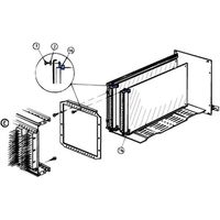 SCHROFF PCB bevestiging op de cassette achterwand, type B - ANGLE BOTTOM