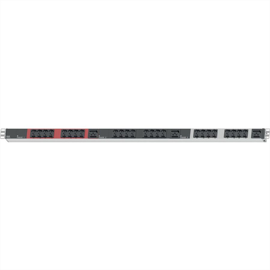 BACHMANN IT PDU ALU 1U 24x C13 3x C19 CEE 3x16A red