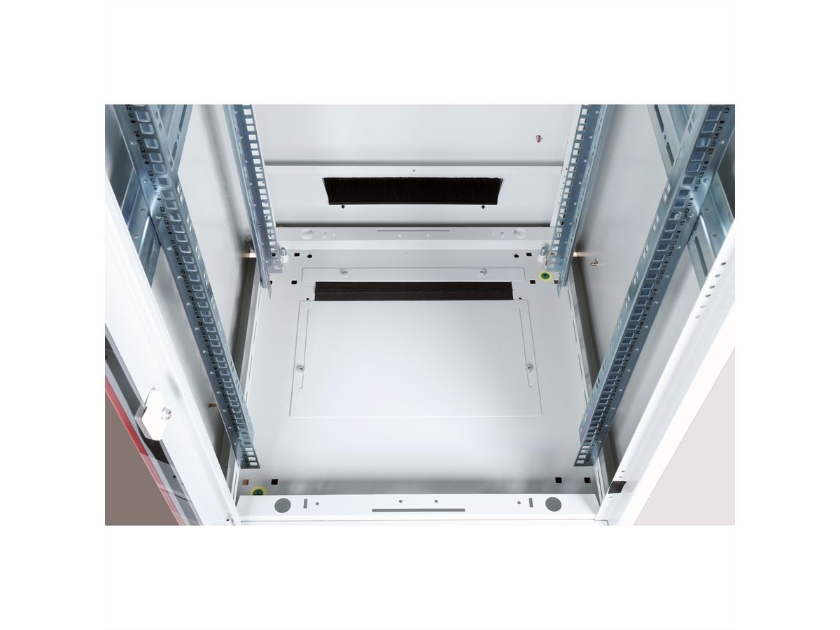 ROLINE 19-inch netwerkkast Pro 26 U, 600x600 BxD Glazen deur grijs