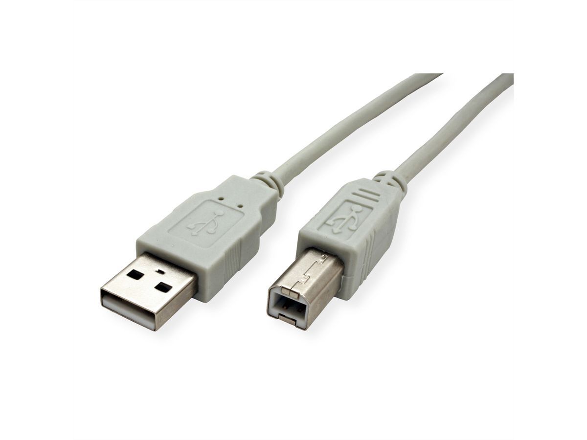 STANDARD USB 2.0 Cable, Type A-B, beige, 1.8 m