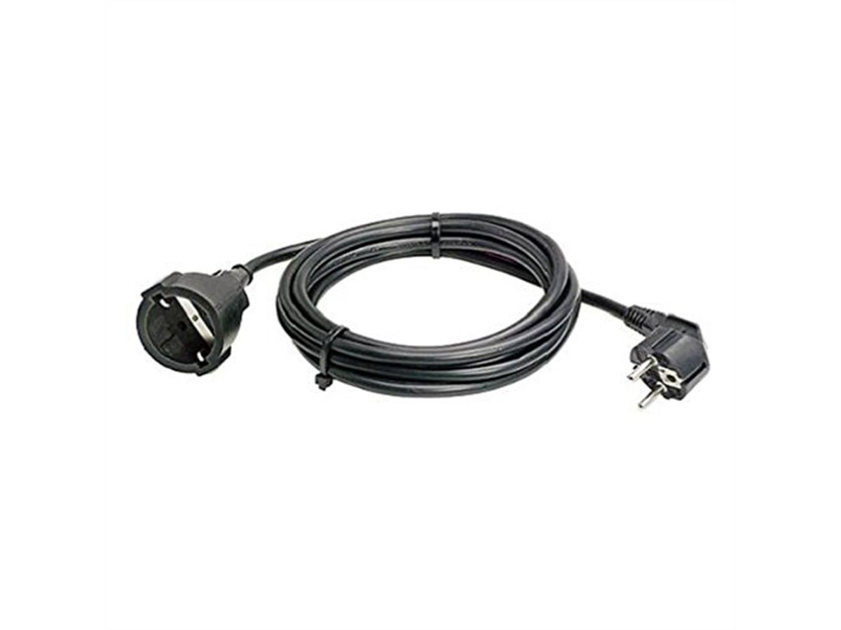 BACHMANN earthing contact extension cable, 230VAC, black, 5 m