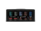 EXSYS EX-1106 Multiport High Power Charger mit QI 15W und USB-C PD mit max. 160W
