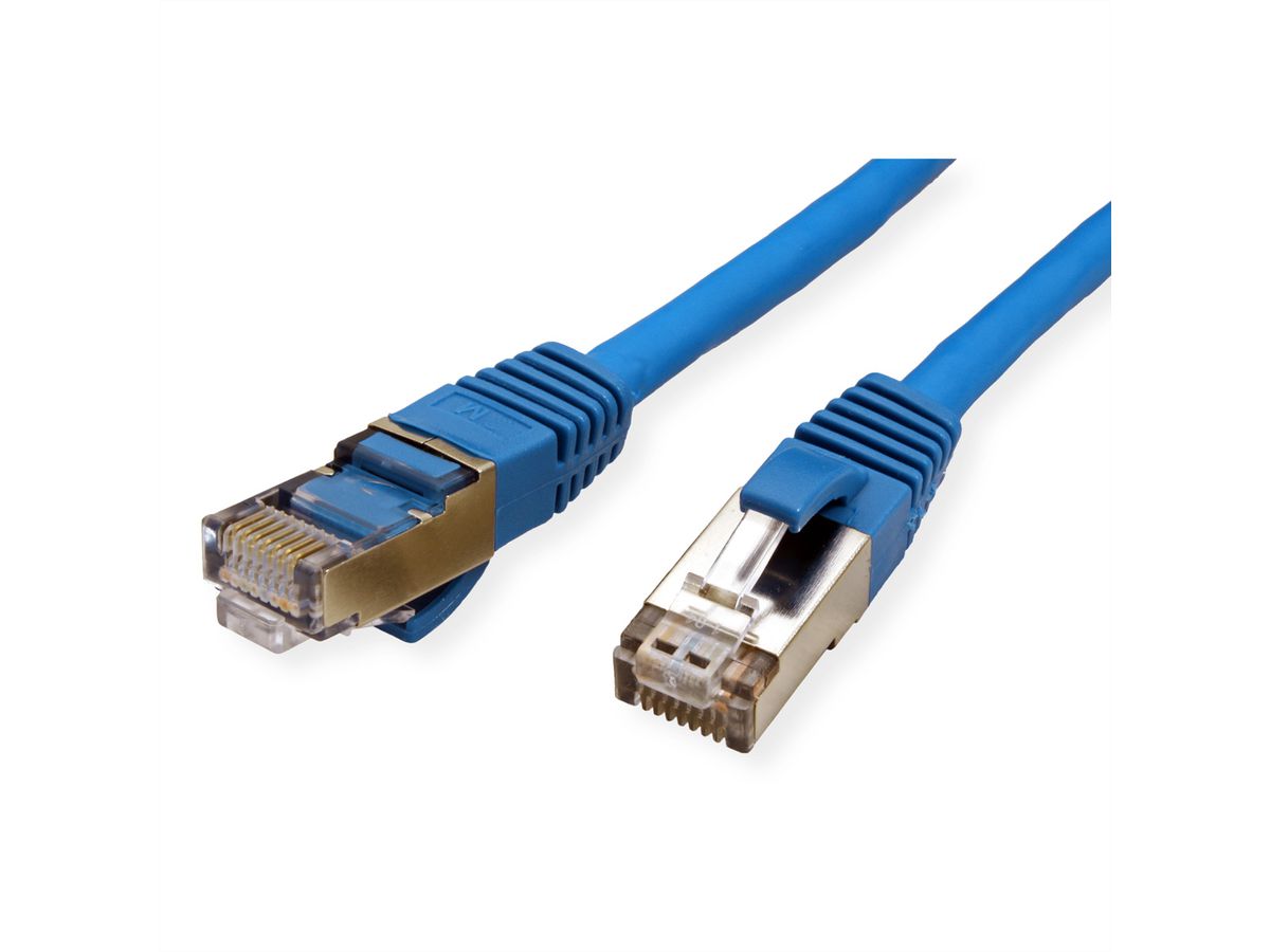 VALUE S/FTP Patch Cord Cat.6 (Class E), halogen-free, blue, 1.5 m