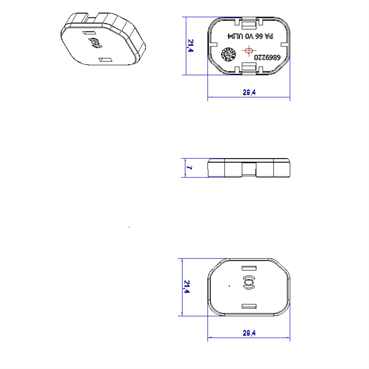 BACHMANN C13 sealing caps 10 pcs, incl. release tool