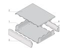 SCHROFF Interscale Bureaukoffer, geperforeerd, 44 mm, 399 mm, 221 mm