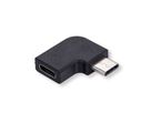 VALUE Adapter, USB 3.2 Gen 2, Type C - C, M/F, 90° Haaks, zwart