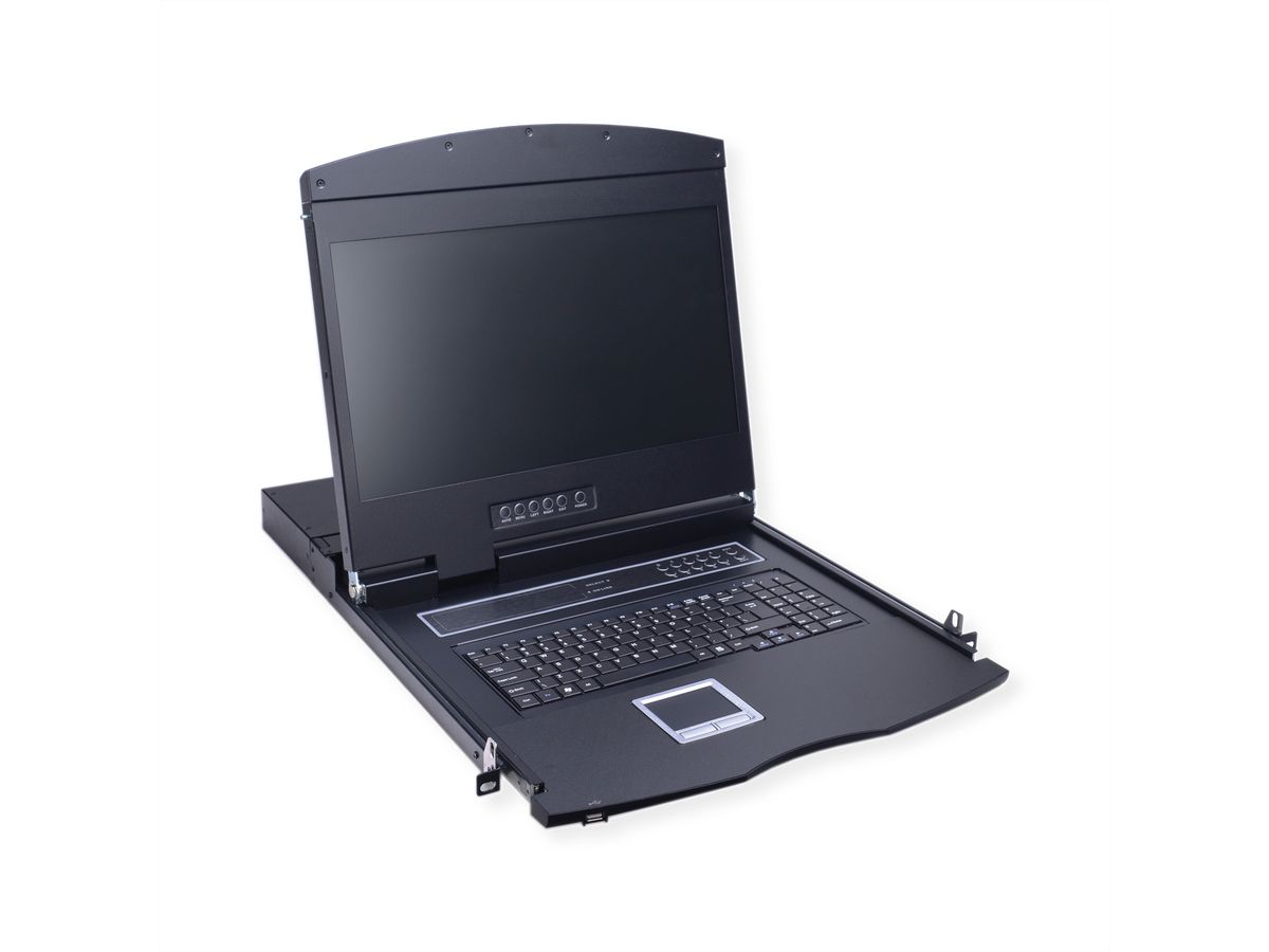 VALUE 19" LCD KVM Console, 48 cm (19") TFT, VGA, USB, UK-Layout