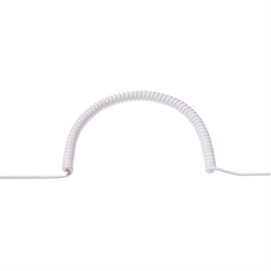 BACHMANN Wendelleitung 0,4m-1,6m ws 0,2m gerade, H05VV-F 3G1,5mm², teilw.abgemantelt AEH