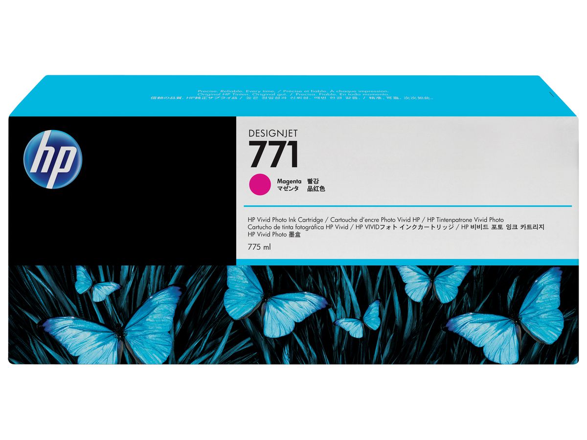 HP 771 775-ml Magenta DesignJet Ink Cartridge inktcartridge 1 stuk(s) Origineel