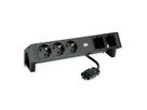 BACHMANN DESK2 3xCEE7/3 2xCM power 0.2m GST18 RAL9005