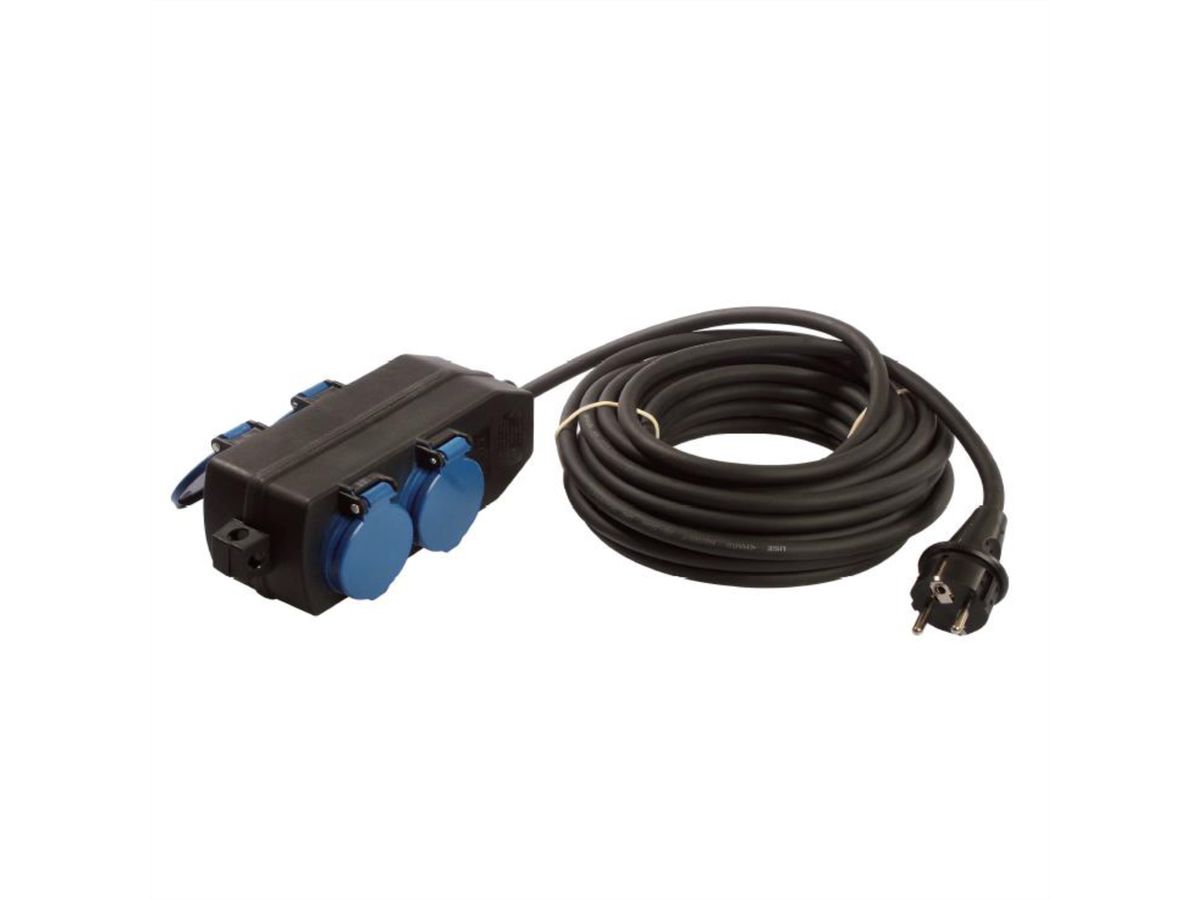 BACHMANN distribution socket 4x CEE7/3 10m, IP44