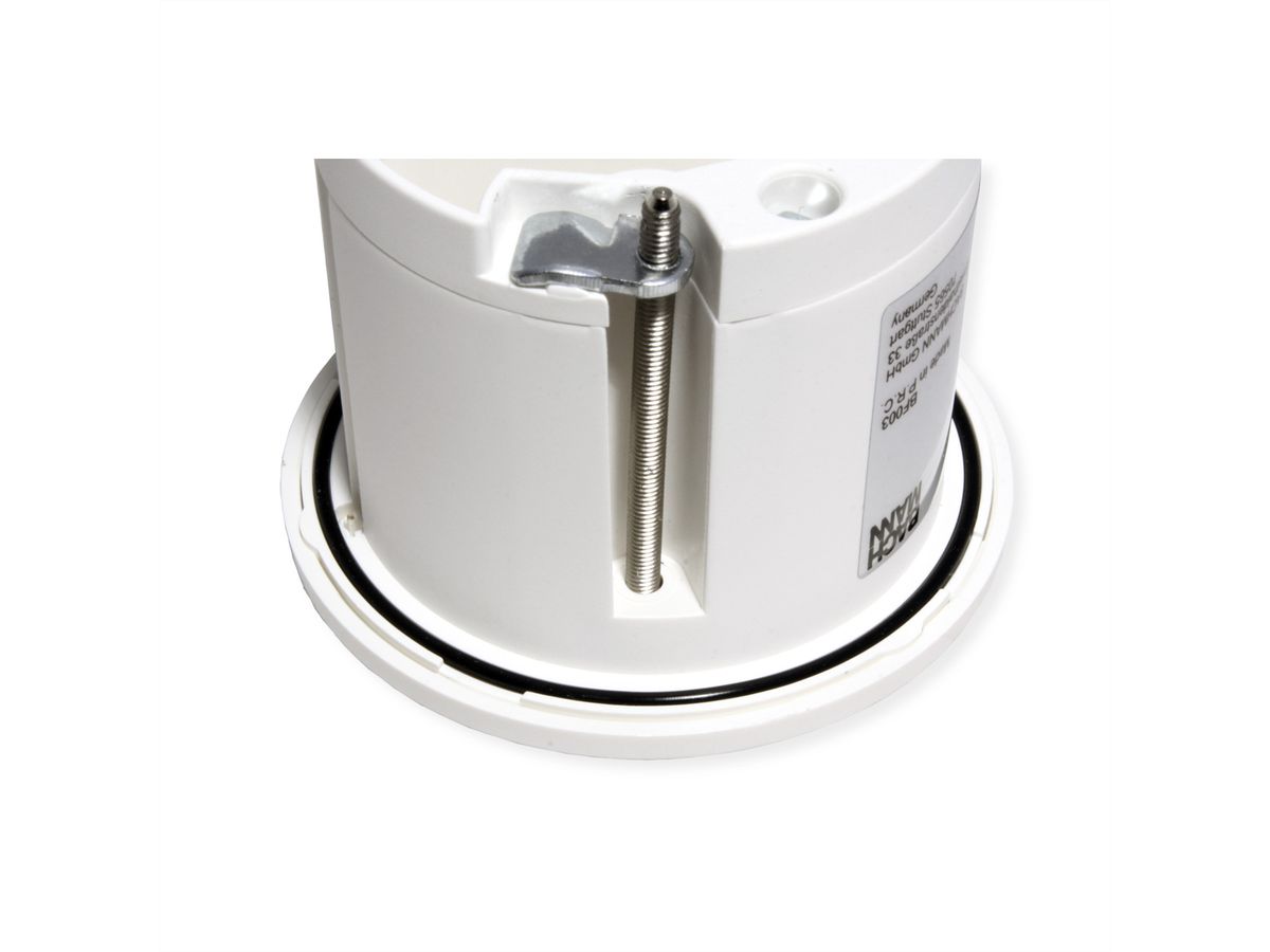 BACHMANN PIX 1xCM RAL9010 Decoratieve ring in roestvrijstaal look