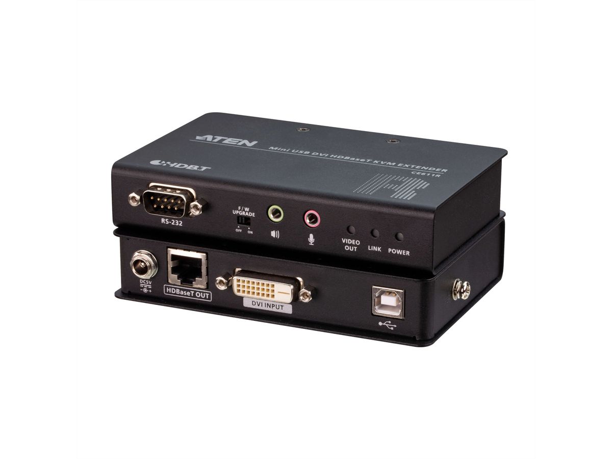 ATEN CE611 Mini USB HDBaseT DVI KVM-extender