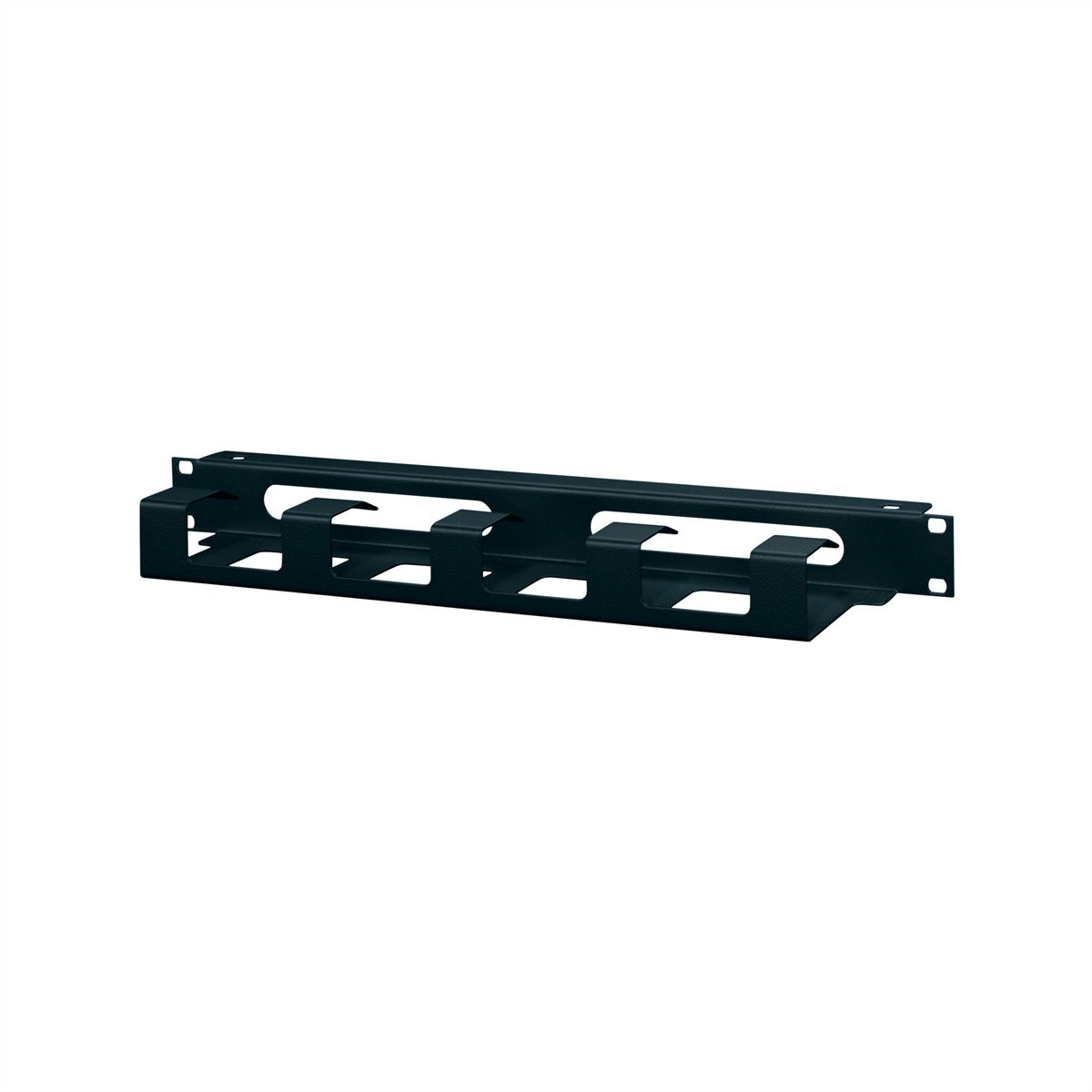 SCHROFF 19" Cable Ducting and Cable Through Ducting, 1 U, 1.5 mm, St, RAL 7021