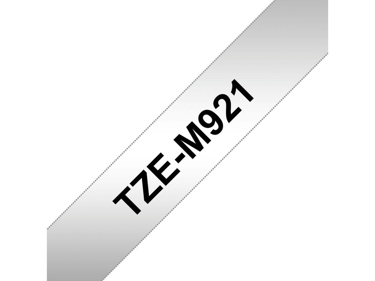 Brother TZE-M921 label-making tape Black on metallic