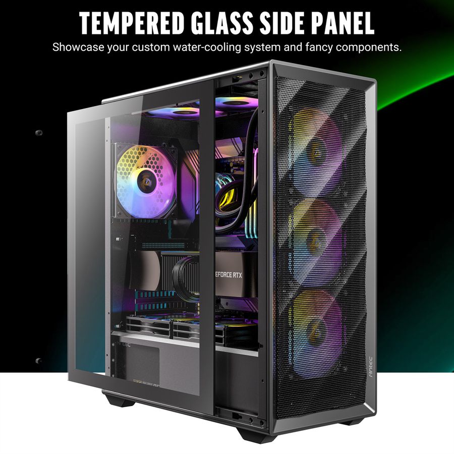 ANTEC AX85 ARGB PC case Midi Tower Gaming ATX, black