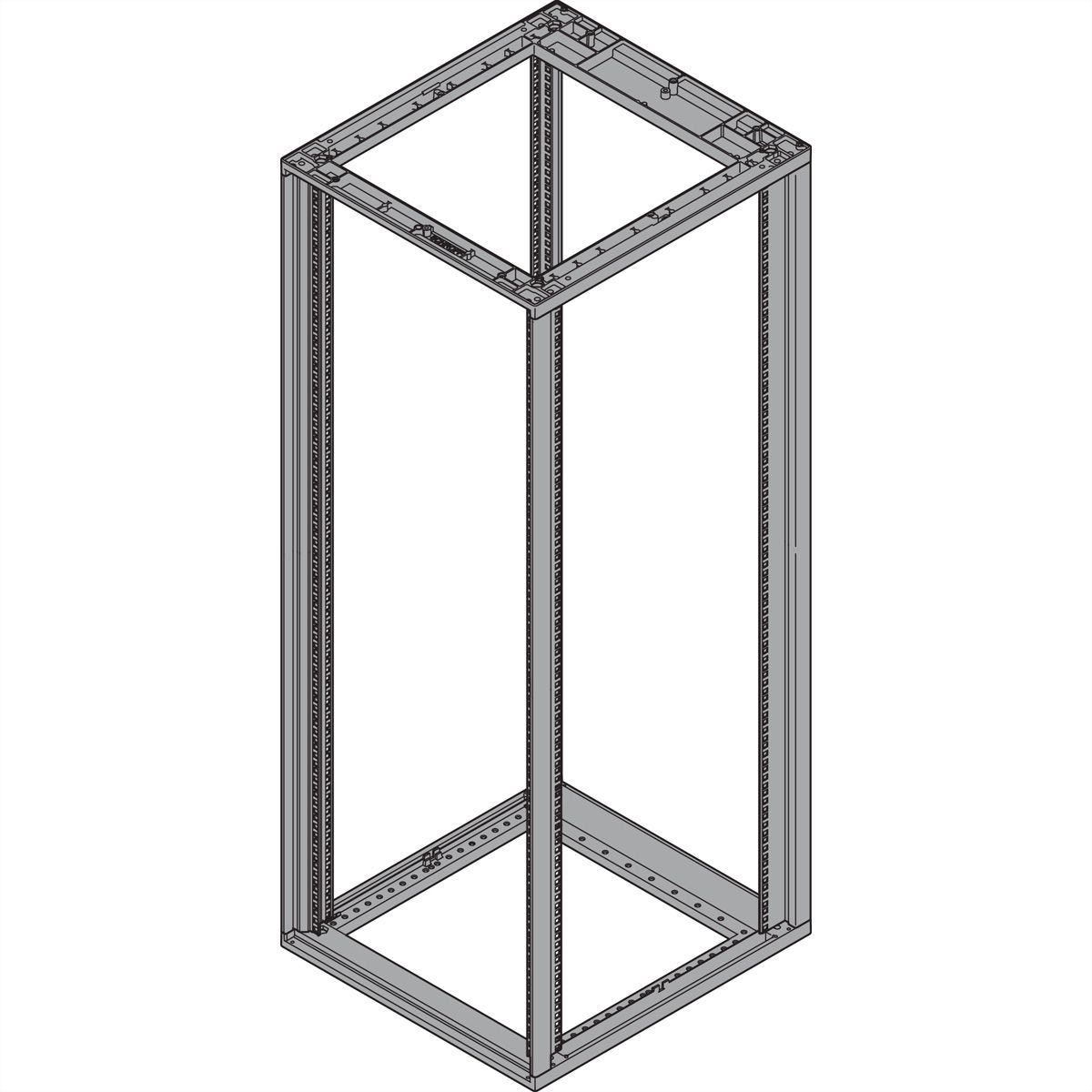 SCHROFF Novastar kastframe, Slim-Line, 38 U 553W 600D
