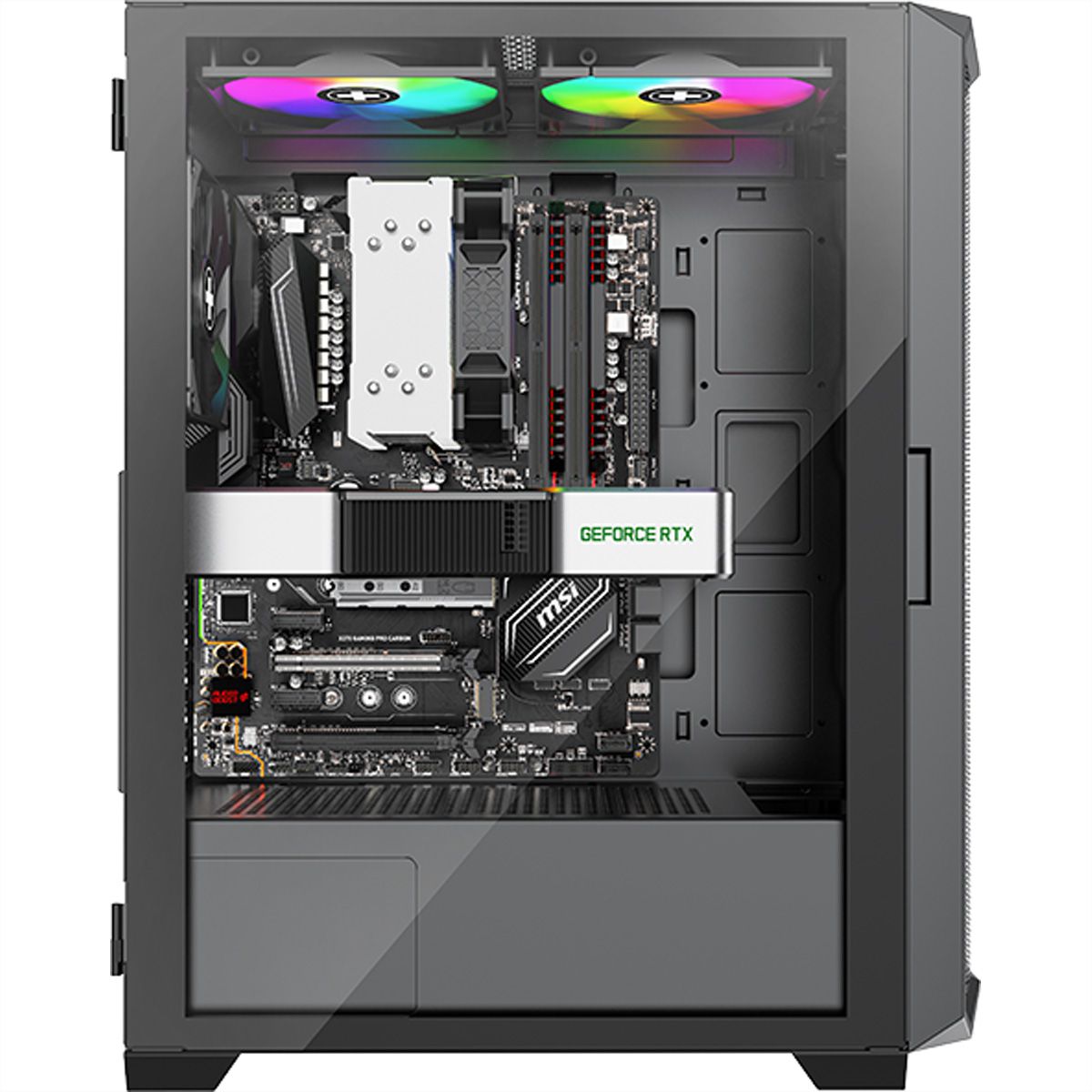 Xilence Xilent Blade II X613 RGB Gaming PC-behuizing , RGB ATX Midi Tower