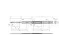 SCHROFF Telescopic Slide, Universal, Heavy Load, 2 U 600L