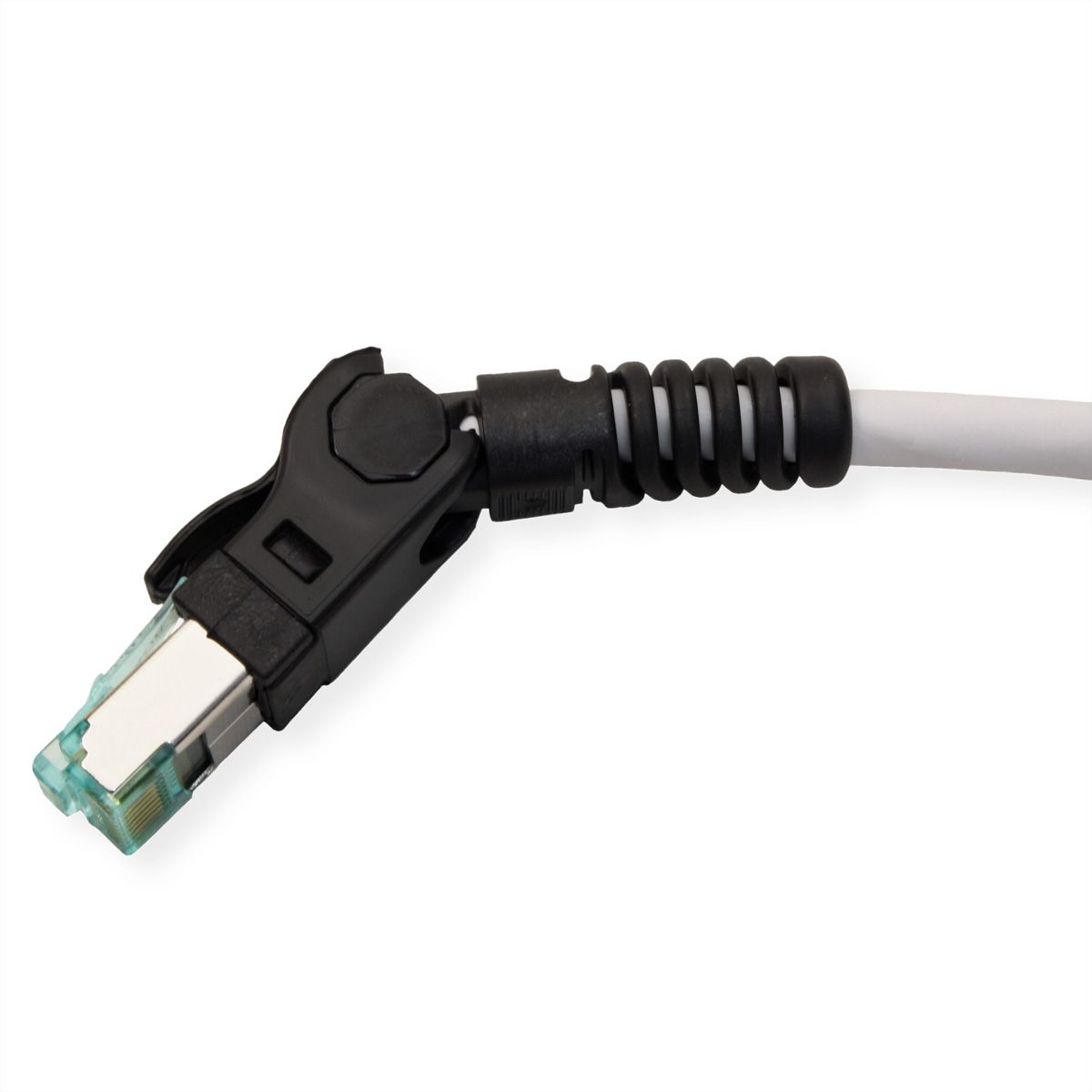 EasyLan VarioBoot Patch cable Cat.6A, S/FTP, grey, 0.5 m