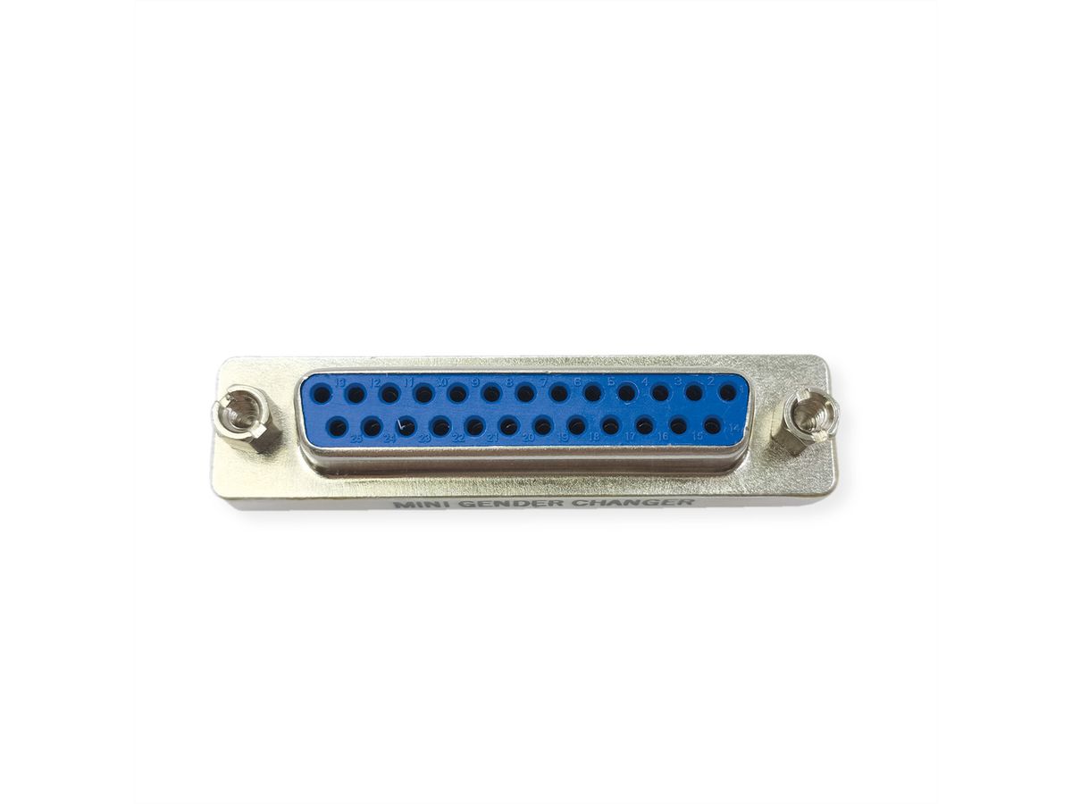 VALUE Mini Gender Changer, 25-pin F - F