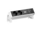 BACHMANN DESK2 2xCEE7/3 1xUSB C/C 65W, L=0,2m INOX