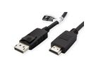 ROLINE RM DisplayPort Kabel DP - HDMI, M/M, zwart, 3 m