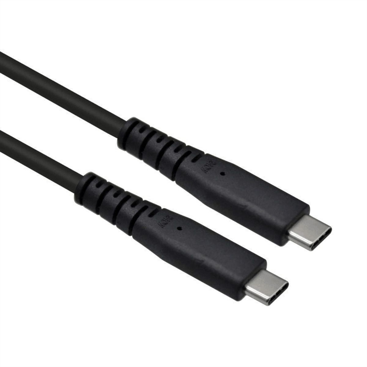 ROLINE Cable USB4 Gen2x2, C-C, M/M, 4K UHD-1, 20Gbit/s, 240W, black, 3 m