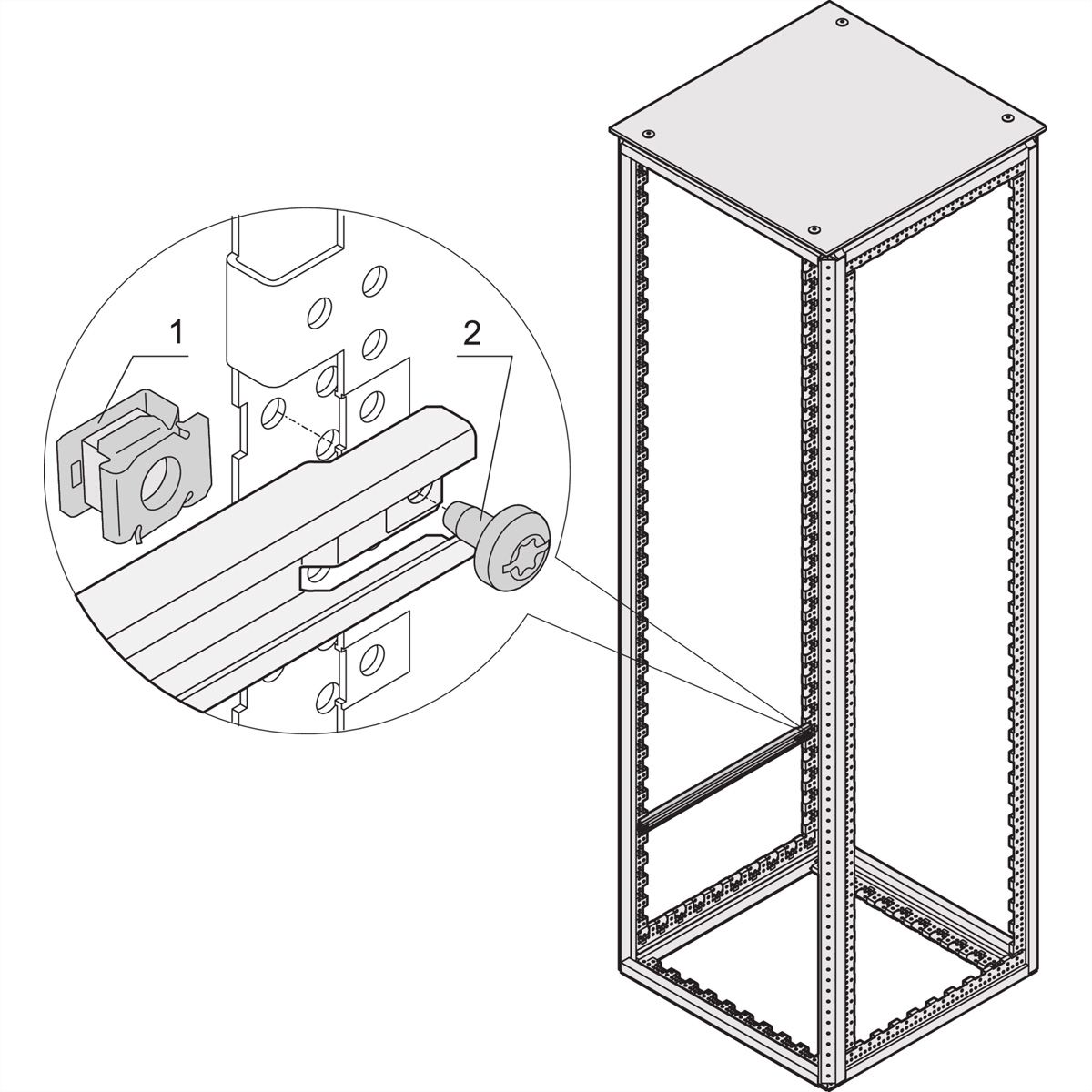 SCHROFF Varistar Assembly Kit for Mounting Accessories Directly to Frame