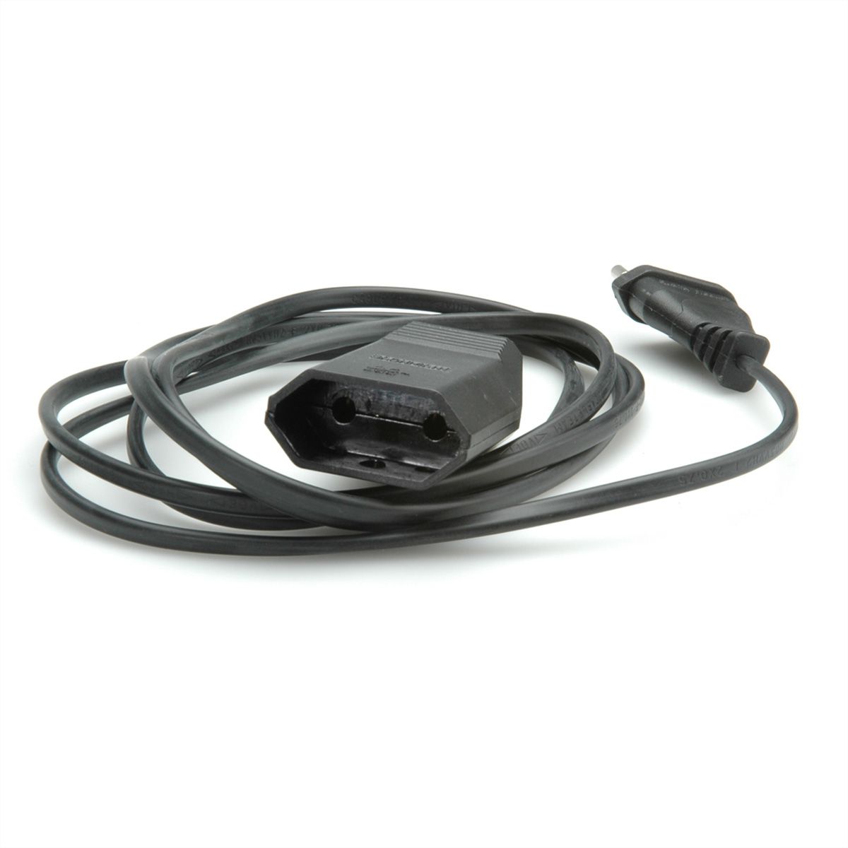 BACHMANN Euro extension lead 230V/2.5A, black, 2 m