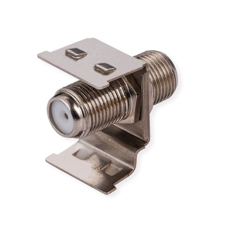 ROLINE F-Type Keystone Coupler, Metal, Shielded
