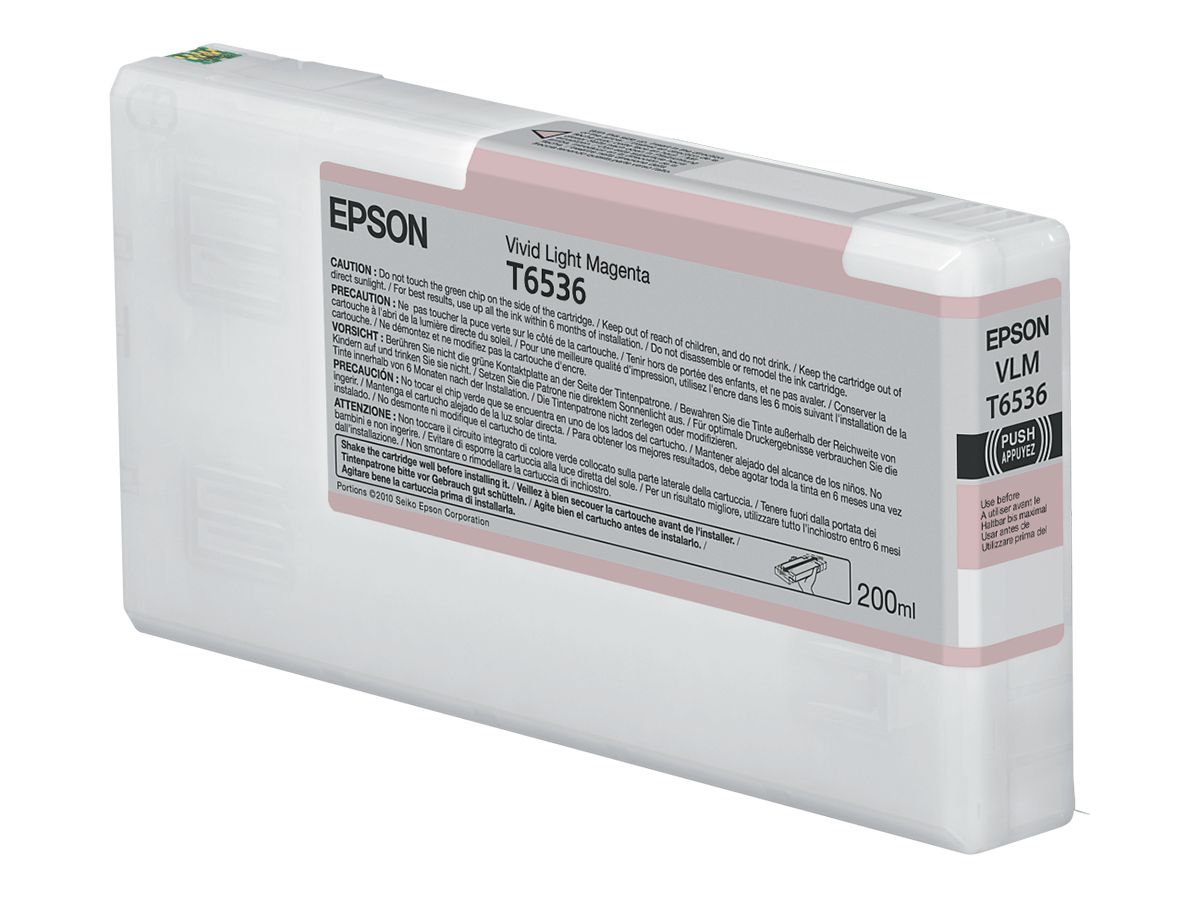 Epson T6536 Vivid Light Magenta Ink Cartridge (200ml)
