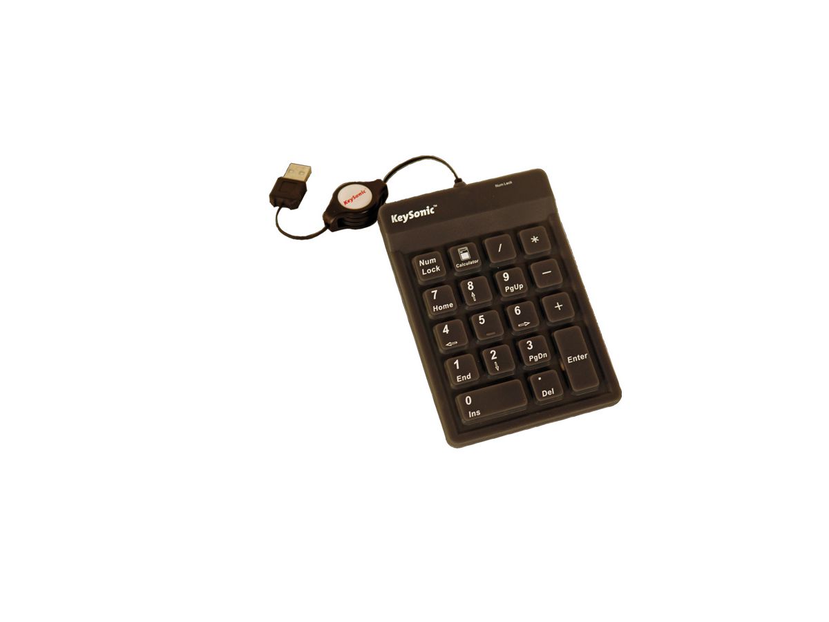 KeySonic ACK-118 BK Keypad USB schwarz