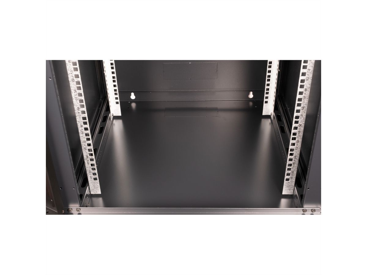 VALUE 19-Zoll Wandgehäuse 15HE, 600x600mm schwarz, Bausatz